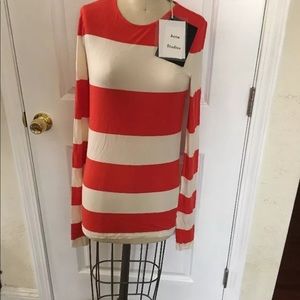 ACNE STUDIOS Bonny Stripe  Top Maxi Blouse Dress